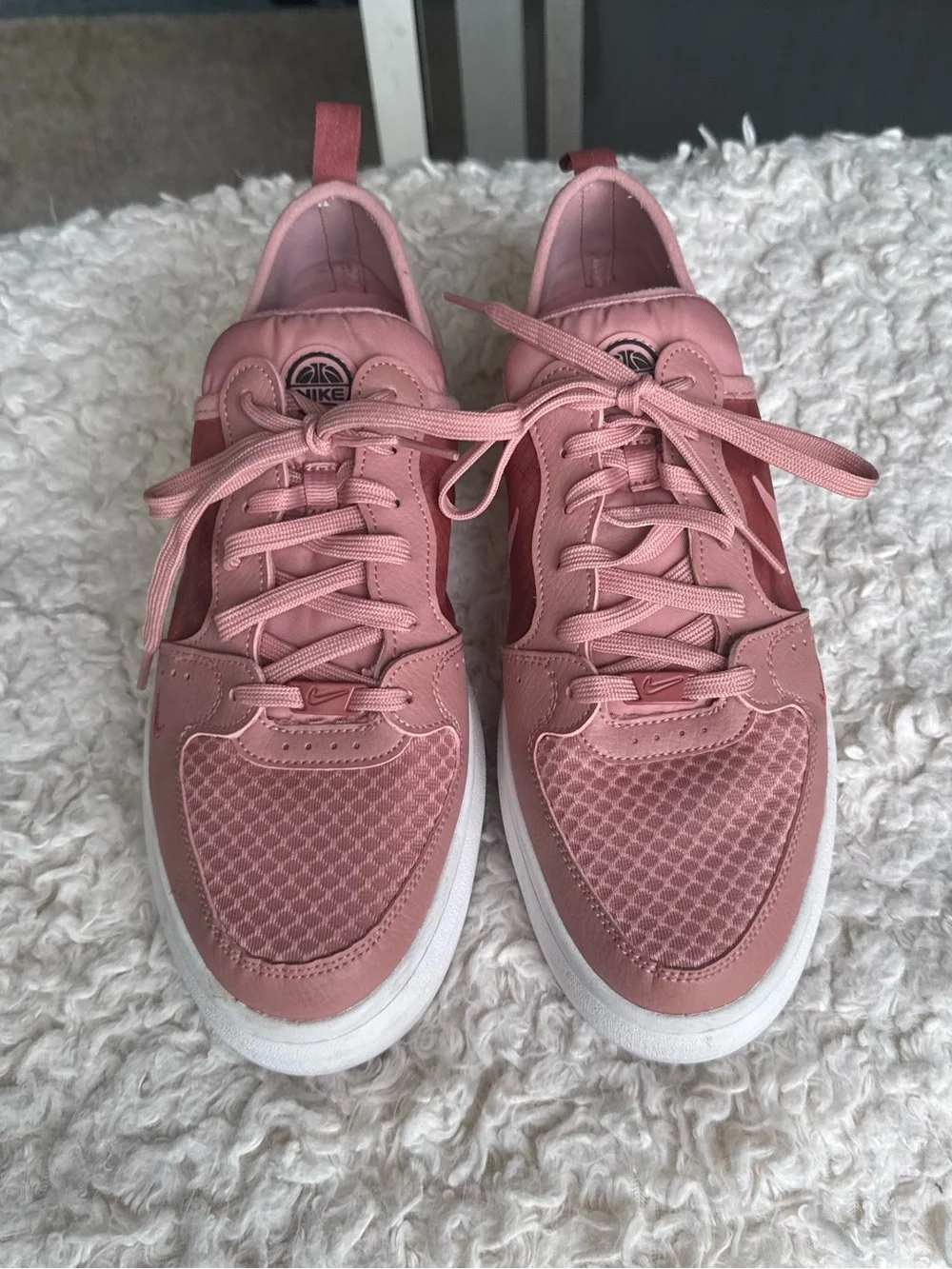 Nike Court Vision Alta TXT Pink Low-Top Platform Sneakers UNISEX